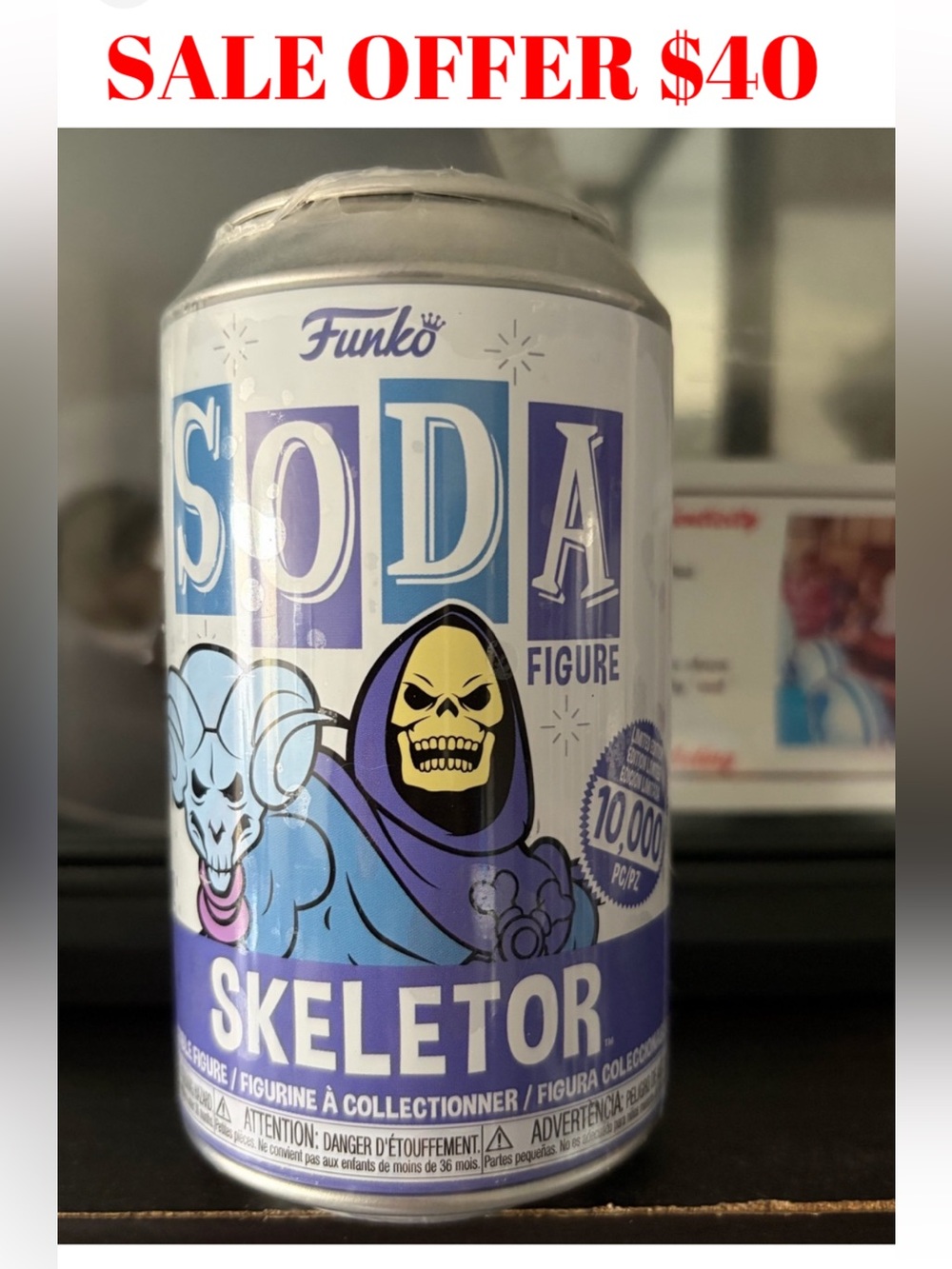 Funko Skeletor Masters Of The Universe MOTU NEW Sealed Soda Toy Figure
